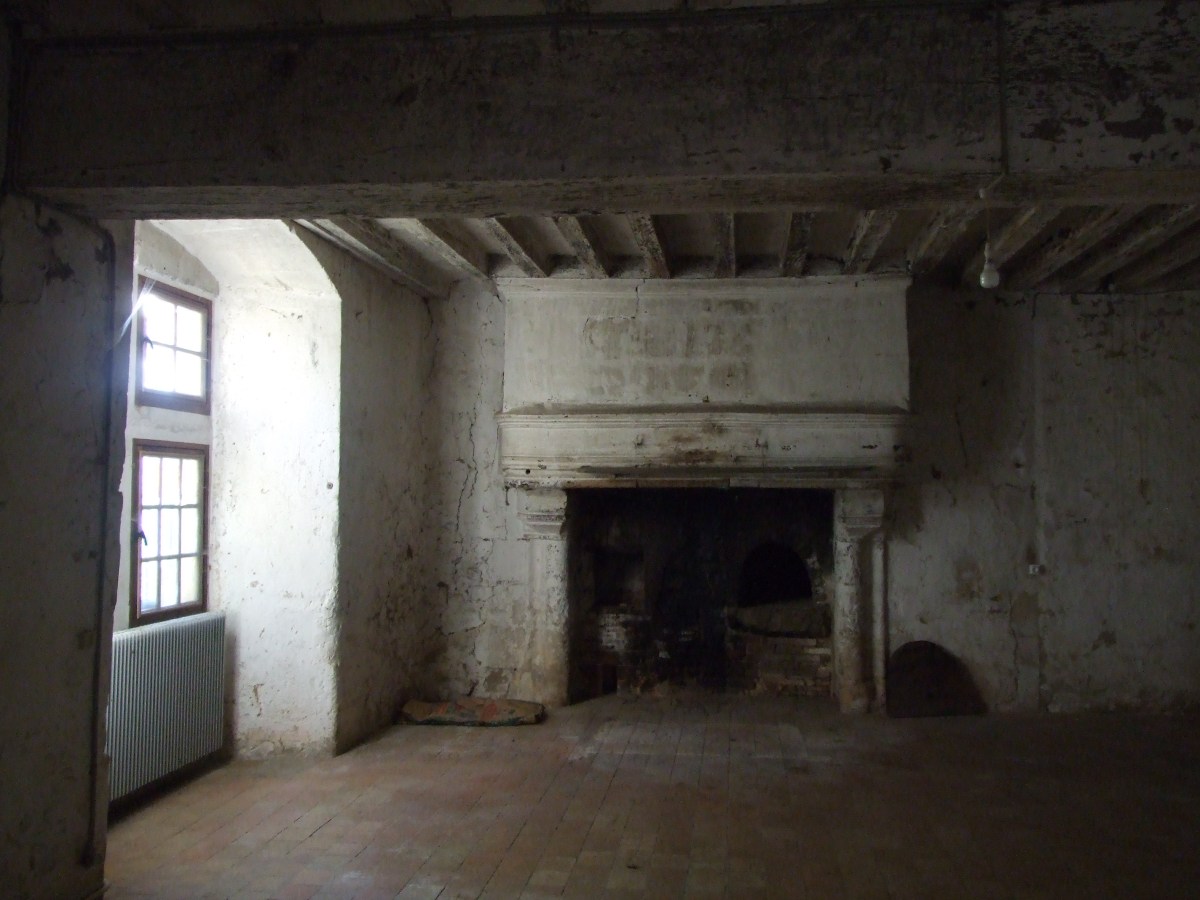 Salle d&rsquo;entrée de la Chevallerie – rez-de-chaussée – Etat des lieux à&nbsp;l’acquisition