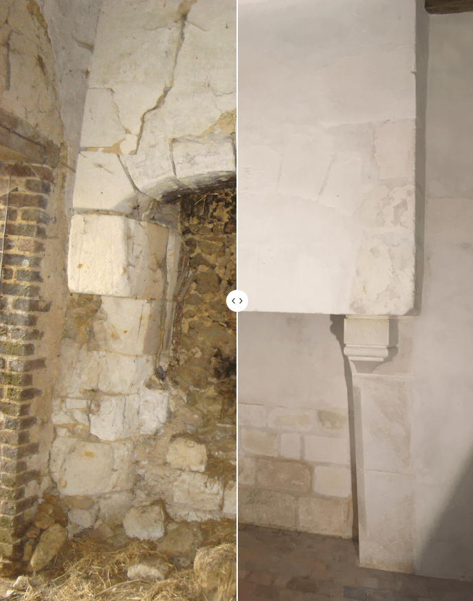 Chantier complet de la chambre à la&nbsp;colonne.